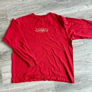 Vintage Adidas Logo Red LongSleeve